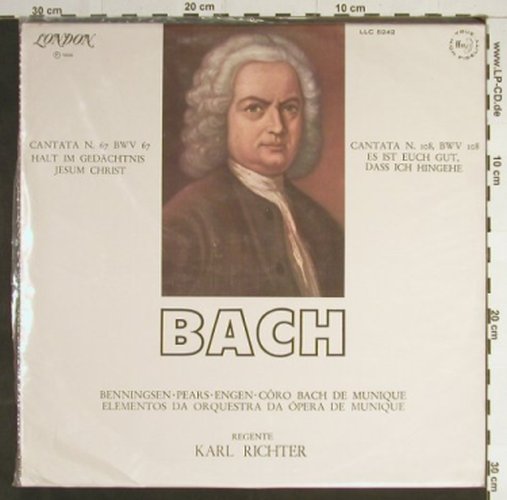Bach,Johann Sebastian: Cantata No. 67 / Cantata No. 108, London (LLC 5242), Brasil, 1966 Typ: LP Best.-Nr.: L6694 Preis: 4,00 Euro
