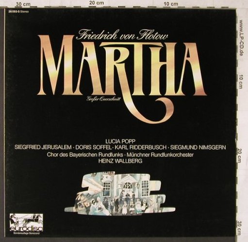 Flotow,Friedrich von: Martha-Großer Querschnitt, Eurodisc(26 093-5), D, 1977 - LP - L6696 - 4,00 Euro