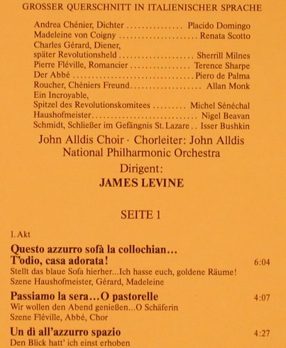 Giordano,Umberto: Andrea Chenier-Gr.Querschnitt, RCA(26 095-0), D, 1977 - LP - L6700 - 4,00 Euro