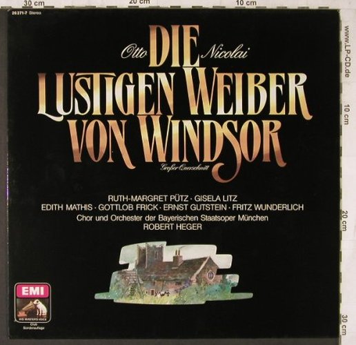 Nicolai,Otto: Die Lustigen Weiber v.Windsor,Quers, EMI(26 271-7), D, 1963 - LP - L6704 - 4,00 Euro