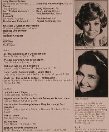 Flotow,Friedrich von: Martha - Großer Querschnitt, EMI (037-30 713), D, Ri, 1960 Typ: LP Best.-Nr.: L6711 Preis: 5,00 Euro