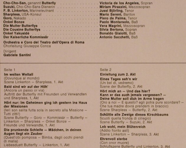 Puccini,Giacomo: Madame Butterfly-Gr.Querschnitt, EMI(037-03 071), D, Ri,  - LP - L6713 - 5,00 Euro
