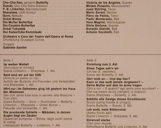 Puccini,Giacomo: Madame Butterfly-Gr.Querschnitt, EMI (037-03 071), D, Ri Typ: LP Best.-Nr.: L6713 Preis: 5,00 Euro