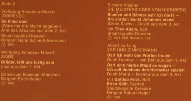 Schreier,Peter: Ein Opernabend, EMI(C 063-28 846), D,  - LP - L6717 - 5,00 Euro