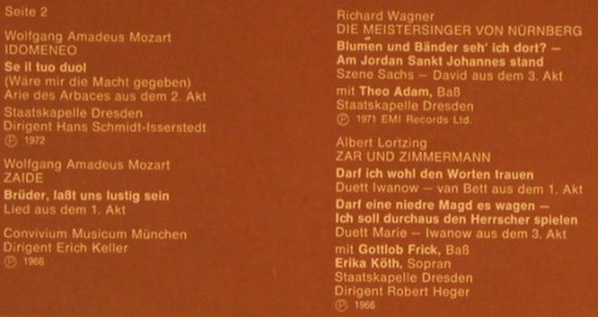 Schreier,Peter: Ein Opernabend, EMI (C 063-28 846), D Typ: LP Best.-Nr.: L6717 Preis: 5,00 Euro