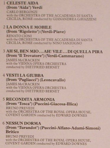 V.A.Famous Tenor Arias: Bergonzi, Cioni,McCracken...Prevedi, Contour (CC 7550), UK, 1981 Typ: LP Best.-Nr.: L6721 Preis: 5,00 Euro