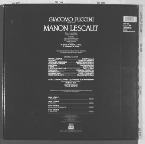 Puccini,Giacomo: Manon Lescaut Box, Ri, EMI(29 0041 3), D,Ri, 1959 - 2LP - L6731 - 12,50 Euro
