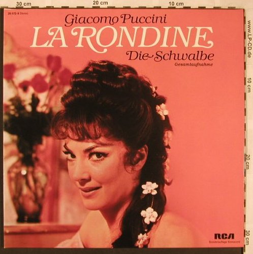 Puccini,Giacomo: La Rondine-Die Schwalbe(ital.) Foc, RCA Extra (26 072-9), D Typ: 2LP Best.-Nr.: L6739 Preis: 7,50 Euro