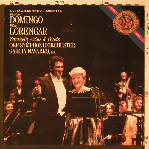 Domingo,Placido / Pilar Lorengar: Zarzuela, Arias & Duets, CBS (IM 39 210), NL, 1985 Typ: LP Best.-Nr.: L6745 Preis: 6,00 Euro