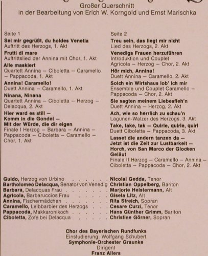 Strauß,Johann: Eine Nacht in Venedig,Großer Quers., EMI(12 8200 1), D, Ri, 1968 - LP - L6753 - 5,00 Euro