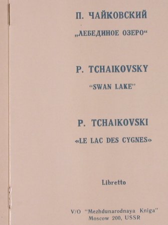Tschaikowsky,Peter: The Swan Lake, Box, Melodia(D 04984-89), UDSSR,  - 3LP - L6754 - 15,00 Euro