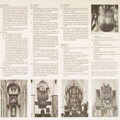 V.A.Lübeck Glocken und Orgeln: St.Marien, St.Jacobi, Ägidien, Dom, Axel Gerhard Khl(AGK 30 204), D, Foc,  - LP - L6768 - 7,50 Euro