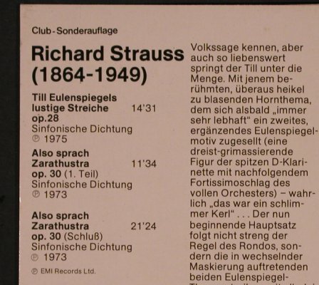 Strauss,Richard: Also Sprach Zarathustra/Till Eulens, EMI(29 671-5), D,  - LP - L6772 - 6,00 Euro