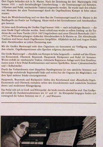 Stender,Ernst-Erich  spielt: a.d.großen Orgel zuSt.Marien Lübeck,  (66.22174), D, 1980 Typ: LP Best.-Nr.: L6780 Preis: 7,50 Euro
