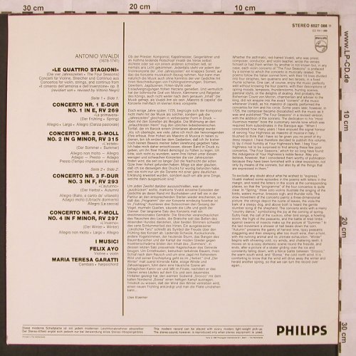 Vivaldi,Antonio: Die Vier Jahreszeiten, Ri, Philips Sequenza(6527 088), NL, 1959 - LP - L6793 - 5,00 Euro