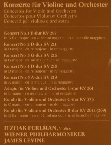 Mozart,Wolfgang Amadeus: 5 Violinkonzerte, Box, FS-New, Deutsche Gramophon(419 184-1), D, 1983 - 3LP - L6804 - 30,00 Euro