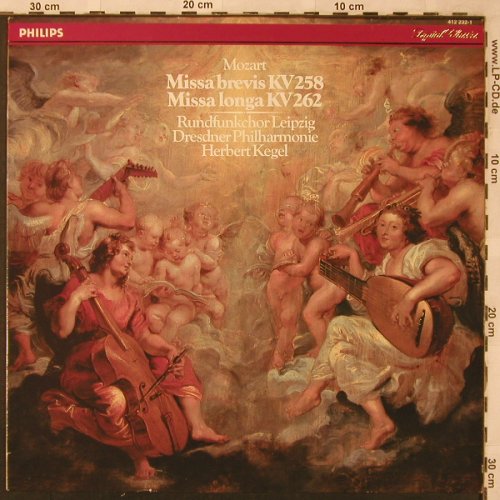 Mozart,Wolfgang Amadeus: Missa Brevis KV 258/Longa KV 262, Philips(412 232-1), D, 1983 - LP - L6815 - 6,00 Euro