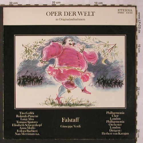 Verdi,Giuseppe: Falstaff-Querschnitt in ital., Eterna (8 25 520), DDR, 1975 Typ: LP Best.-Nr.: L6828 Preis: 5,00 Euro
