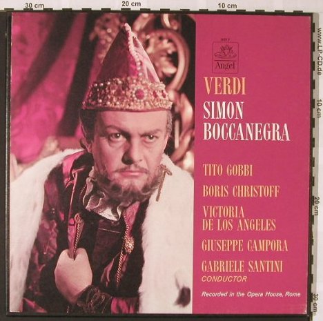 Verdi,Giuseppe: Simon Boccanegra - Box, Angel(3617 C/L), US,vg+/m-,  - 3LP - L6830 - 9,00 Euro