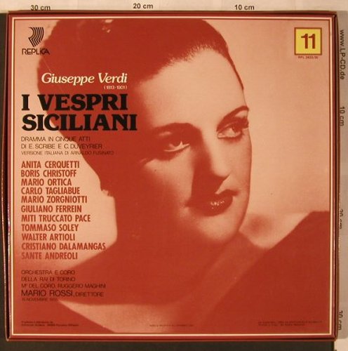 Verdi,Giuseppe: I Vespri Siciliani - Box, Replica (RPL 2433/35), I, 1980 Typ: 3LP Best.-Nr.: L6834 Preis: 9,00 Euro