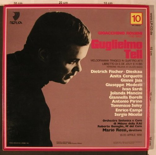 Rossini,Gioacchino: Guglielmo Tell - Box, Replica (RPL 2429/31), I, 1980 Typ: 3LP Best.-Nr.: L6835 Preis: 9,00 Euro