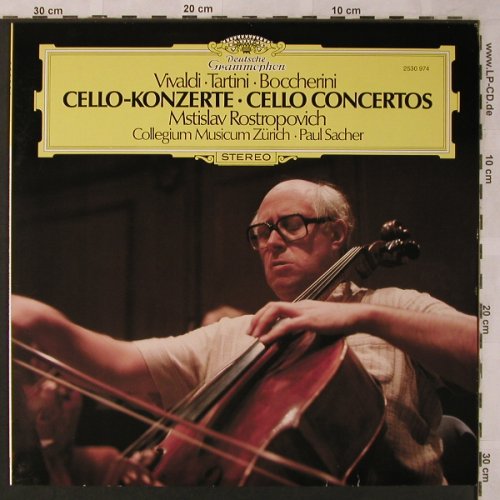 Rostropovich,Mstislav: Cellokonzerte-Vivaldi,Tartini,Bocch, Deutsche Grammophon(2530 974), D, 1978 - LP - L6863 - 12,50 Euro