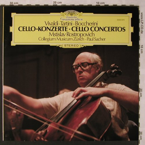 Rostropovich,Mstislav: Cellokonzerte-Vivaldi,Tartini,Bocch, Deutsche Grammophon (2530 974), D, 1978 Typ: LP Best.-Nr.: L6863 Preis: 12,50 Euro