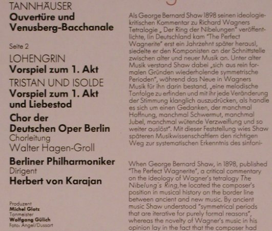 Karajan,Herbert von: Dirigiert Wagner Folge 1, EMI(C 065-02 603 Q), D, 1975 - LPQ - L6869 - 6,00 Euro