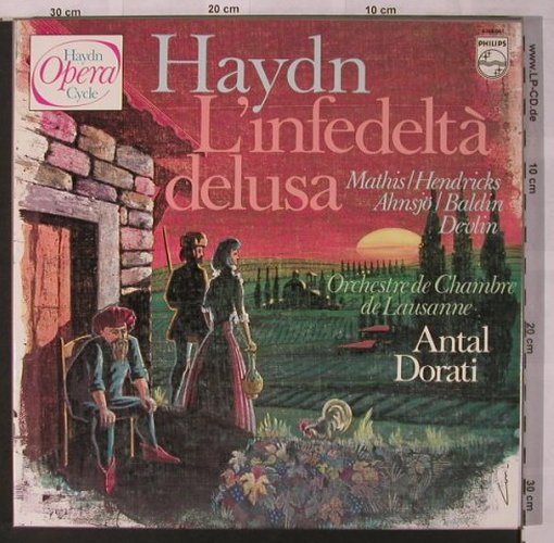 Haydn,Joseph: L' infedeltà delusa, Box, Philips (6769 061), NL, Ri, 1981 Typ: 3LP Best.-Nr.: L6873 Preis: 12,50 Euro