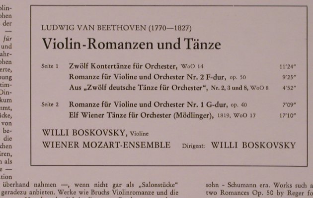 Beethoven,Ludwig van: Violin-Romanzen & Tänze, Decca(6.41374 AS), D, 1969 - LP - L6879 - 12,50 Euro