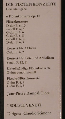 Vivaldi,Antonio: Flötenkonzerte-Gesamtausgabe,Box, Erato (ZL 30624), D, 1978 Typ: 3LP Best.-Nr.: L6885 Preis: 14,00 Euro