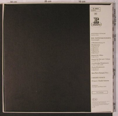 Vivaldi,Antonio: Flötenkonzerte-Gesamtausgabe,Box, Erato (ZL 30624), D, 1978 Typ: 3LP Best.-Nr.: L6885 Preis: 14,00 Euro