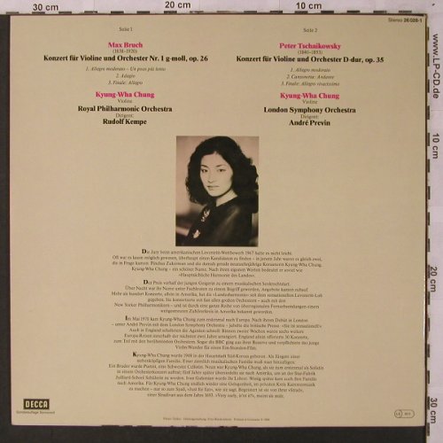 Bruch,Max / Tschaikowsky: Konzert für Violine & Orch., Decca(26 028-1), D, 1980 - LP - L6886 - 7,50 Euro