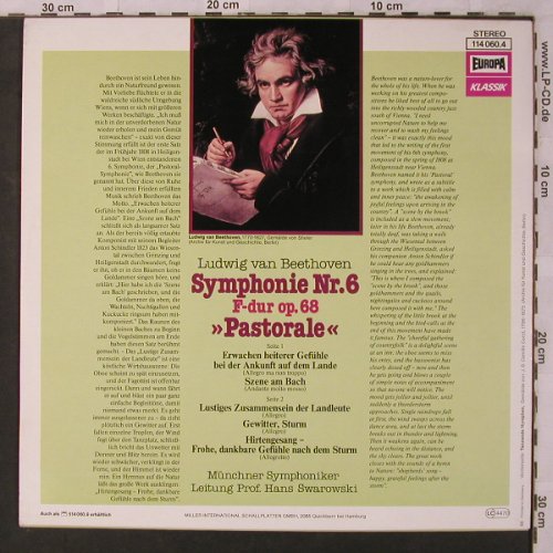 Beethoven,Ludwig van: Sinfonie Nr.6 "Pastorale", Europa(114 060.4), D,  - LP - L6892 - 7,50 Euro