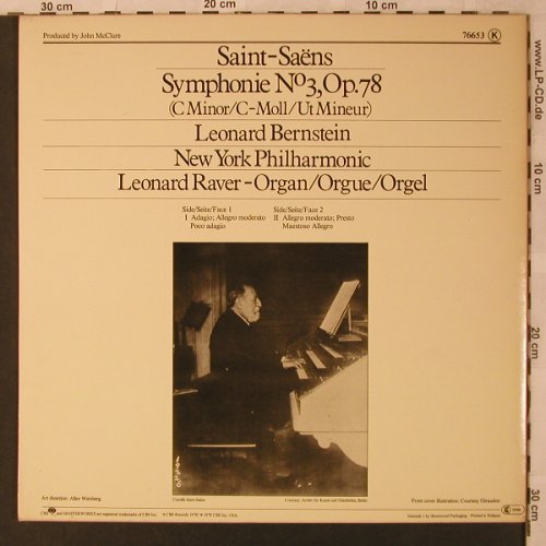 Saint-Saens,Camille: Sinfonie Nr.3, Foc, CBS (76653), NL, 1978 Typ: LP Best.-Nr.: L6901 Preis: 6,00 Euro