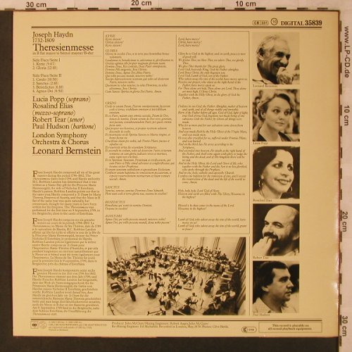 Haydn,Joseph: Theresien-Messe B-dur, CBS (35839), NL, 1980 Typ: LP Best.-Nr.: L6904 Preis: 6,00 Euro