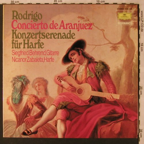 Rodrigo,Joaquin: Concierto de Aranjuez/Konzertserena, D.Gr. Resonance (2535 170), D, 1975 Typ: LP Best.-Nr.: L6907 Preis: 5,00 Euro