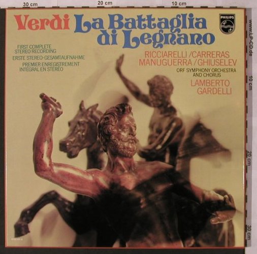 Verdi,Giuseppe: La Battaglia di Legnano,Box, Philips(6700 120), NL, 1978 - 2LP - L6915 - 7,50 Euro