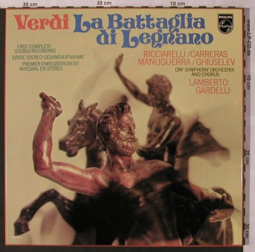 Verdi,Giuseppe: La Battaglia di Legnano,Box, Philips (6700 120), NL, 1978 Typ: 2LP Best.-Nr.: L6915 Preis: 7,50 Euro