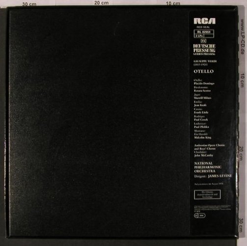 Verdi,Giuseppe: Othello, Box, RCA Red Seal (RL 02951), D, 1978 Typ: 3LP Best.-Nr.: L6916 Preis: 9,00 Euro