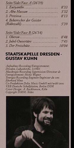 Weber,Carl Maria von: Ouvertüren-Oberron,Preziosa...., Capriccio(C 27 076), D, 1985 - LP - L6918 - 6,00 Euro