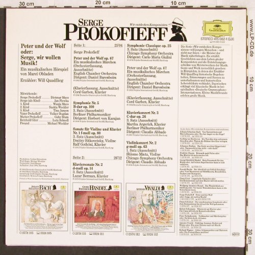 Prokofieff,Serge: Wir entdecken Komponisten, Foc, D.Gr.(415 082-1), D, 1984 - LP - L6924 - 5,50 Euro