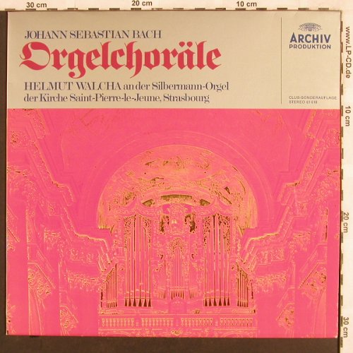 Bach,Johann Sebastian: Orgelchoräle-von verschiedener Art, Archiv(61 618), D,  - LP - L6930 - 7,50 Euro