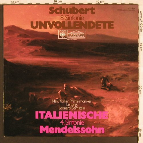 Schubert,Franz / Mendelssohn: Sinfonie Nr.8 /Sinfonie Nr.4, CBS/Parnass(79 475), D,  - LP - L6956 - 5,00 Euro