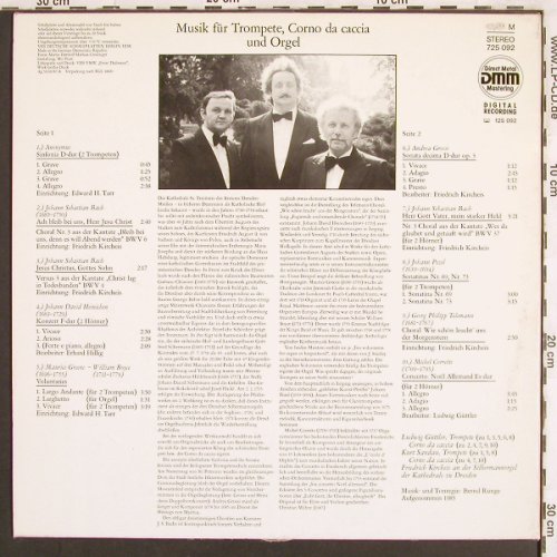 Güttler,Ludwig: 17-Musik f. Trompete, Corno da Ca.., Eterna(725 092), DDR, 1985 - LP - L6983 - 6,00 Euro