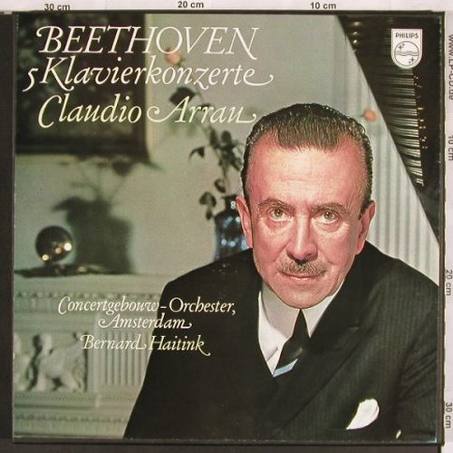 Beethoven,Ludwig van: 5 Klavierkonzerte,Box, Philips(S-C 71 AX 501), NL,  - 5LP - L6992 - 25,00 Euro