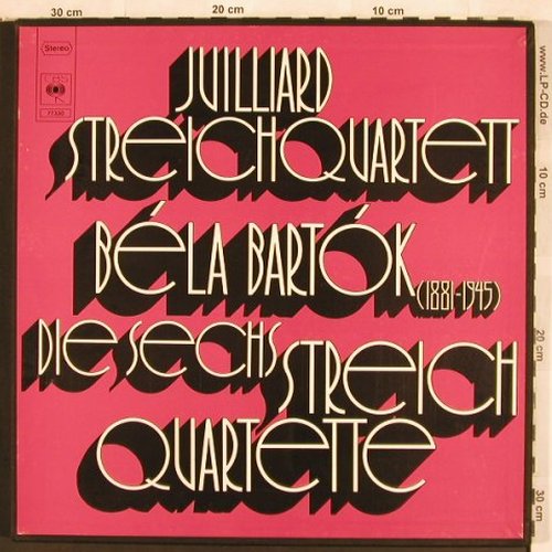 Bartok,Bela: Die sechs Streich Quartette, Box, CBS(77 330), D, 1973 - 3LP - L7011 - 25,00 Euro