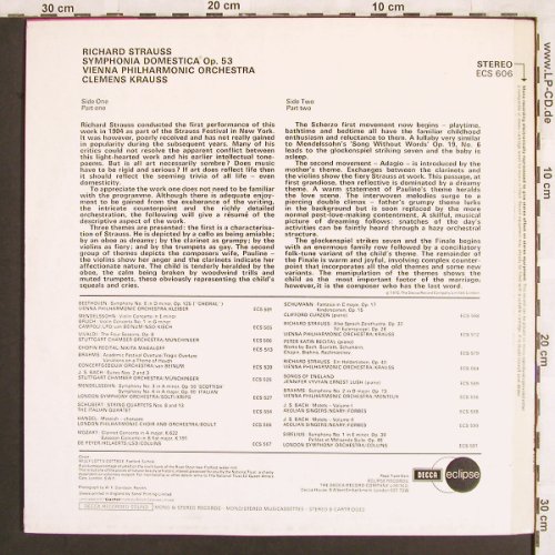 Strauss,Richard: Symphonia Domestica op.53, Decca Eclipse(ECS 606), UK, 1971 - LP - L7018 - 9,00 Euro