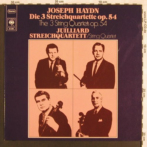Haydn,Joseph: Die 3 Streichquartette op.54 (1966), CBS(61 549), NL, Ri, 1974 - LP - L7027 - 7,50 Euro