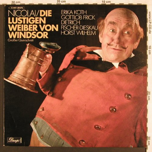 Nicolai,Otto: Die Lustigen Weiber v.Windsor,Quers, Dacapo(C 047-28 576), D, co,  - LP - L7031 - 6,00 Euro